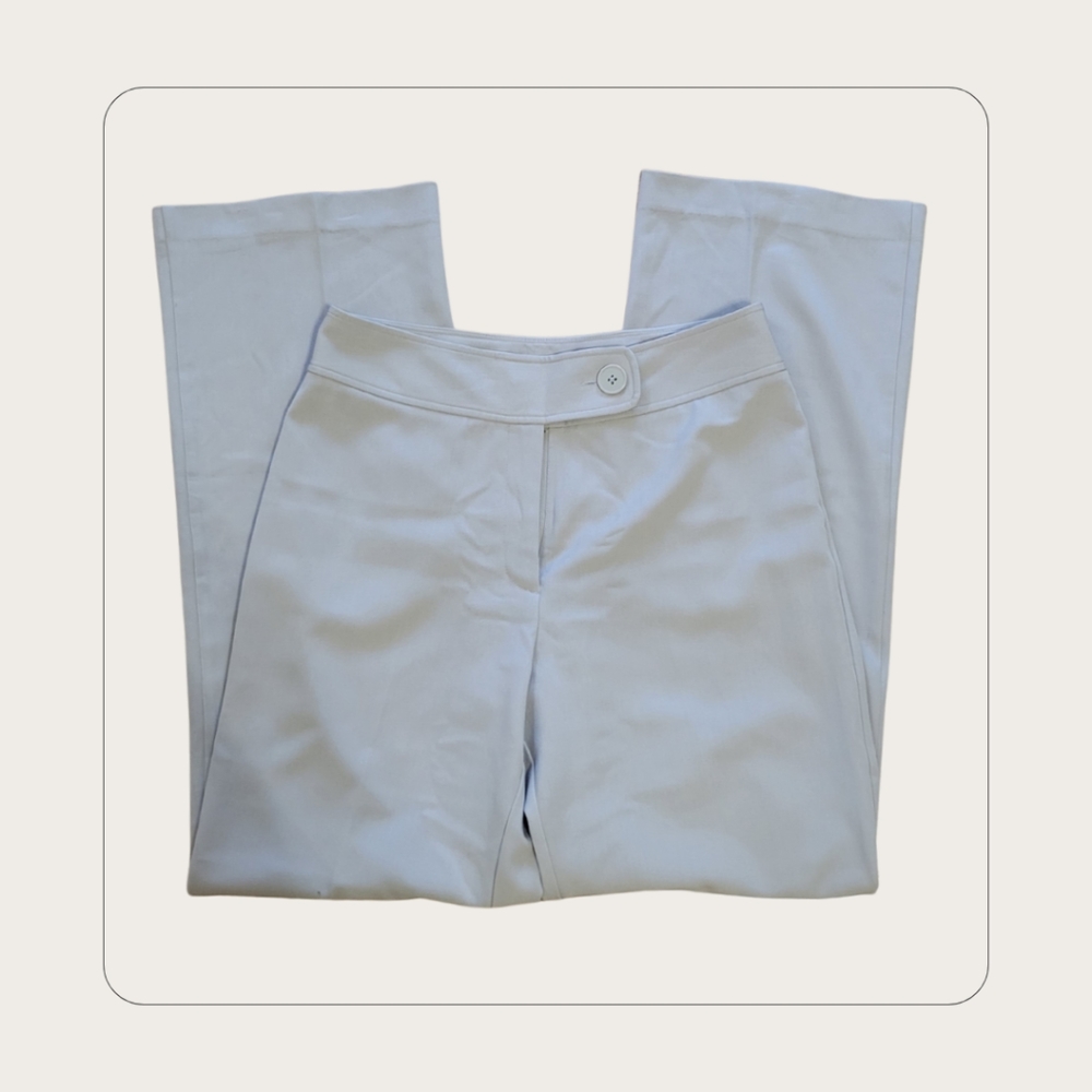 Rebecca Moses Pants Khaki Tan Dress Slacks Classic Stretch SZ 8